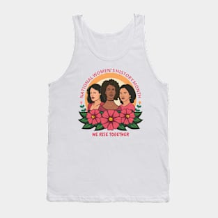 National Women's History Month 2024 We Rise Together Tank Top